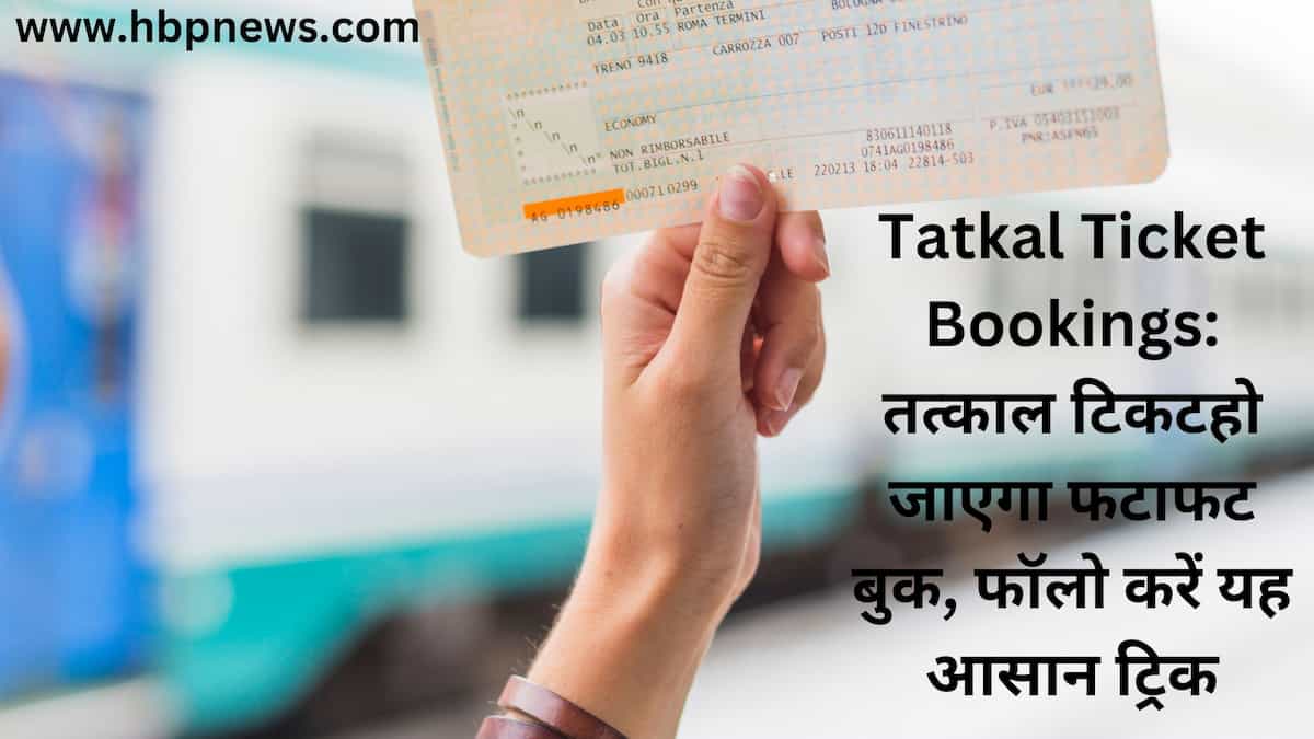 Tatkal Ticket Bookings