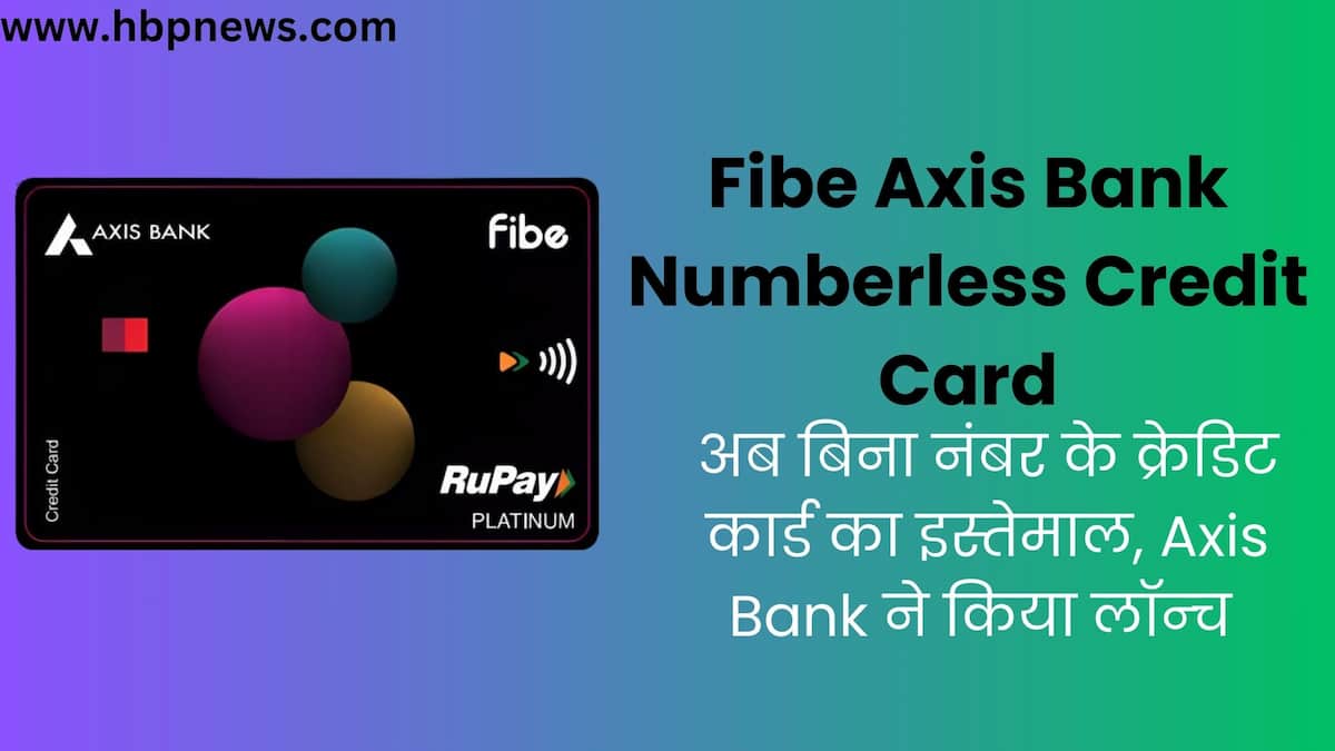 Fibe Axis Bank Numberless Credit Card