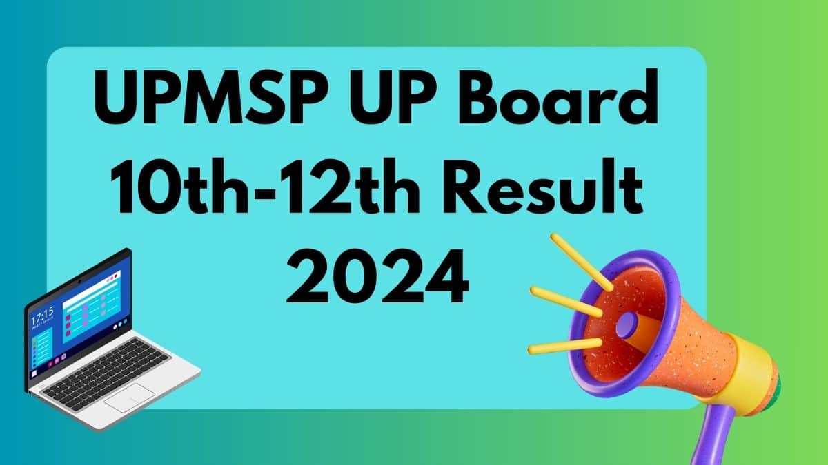 UPMSP UP Board 10th-12th Result 2024